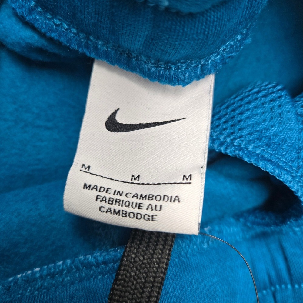 Nike Kids Medium Loose Fit Basketball Snap Button Sweatpants Marina Blue Elastic - Picture 8 of 15